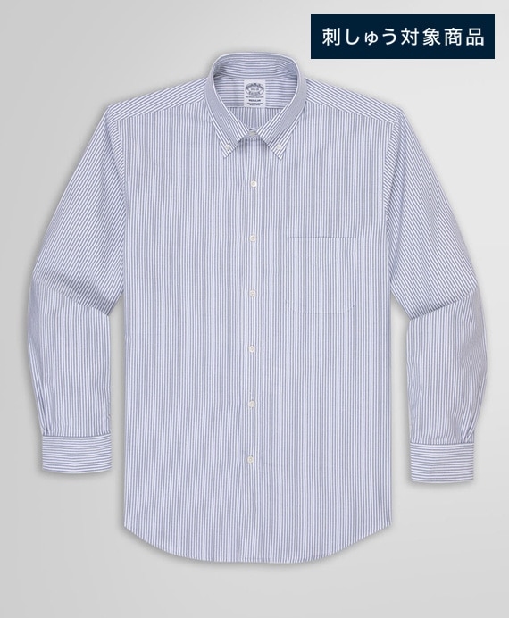 【刺しゅう対象メンズドレスシャツ】　スーピマコットン　オックスフォード　ドレスシャツ　Regular Fit