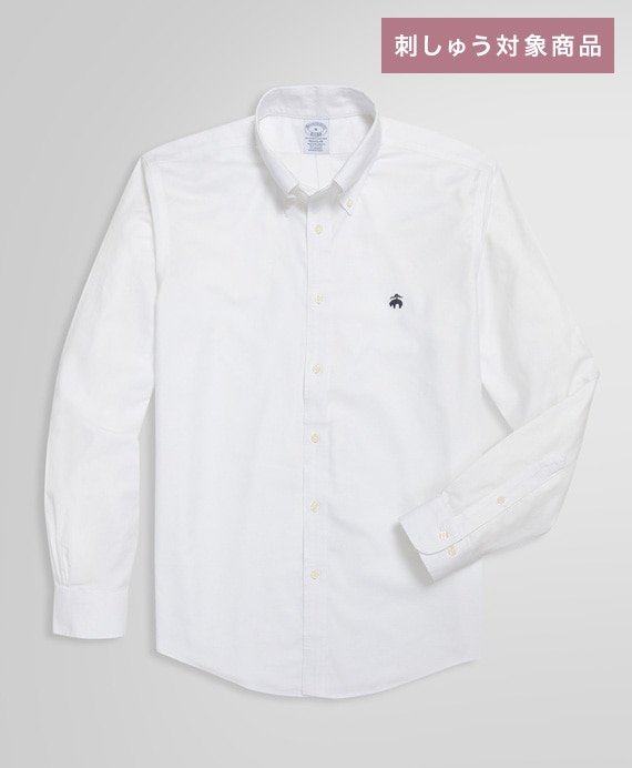 【刺しゅう対象GFロゴ入りシャツ】ノンアイロン　ストレッチオックスフォード　GFロゴ　スポーツシャツ　Regular Fit