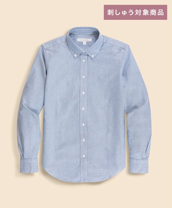 【刺しゅう対象GFロゴ入りウィメンズシャツ】オックスフォード　GFロゴ　ボタンダウンシャツ　Classic Fit