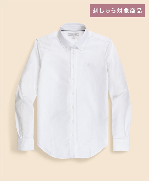 【刺しゅう対象GFロゴ入りウィメンズシャツ】オックスフォード　GFロゴ　ボタンダウンシャツ　Classic Fit
