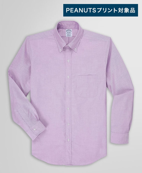 【プリント対象メンズドレスシャツ】　スーピマコットン　オックスフォード　ドレスシャツ　Regular Fit