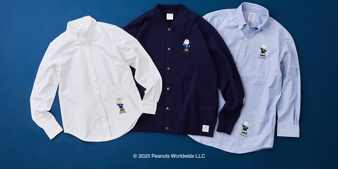 【9月13日(土)・14日(日)表参道店限定イベント】チャーリー・ブラウンが紺ブレをまとったPEANUTSとのコラボオリジナル柄をその場でプリント3