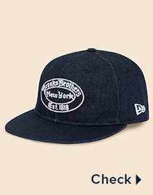  Brooks Brothers &times; New Era&reg; 59FIFTY&reg;　デニム　ベースボールキャップ インディゴ