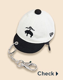  Brooks Brothers &times; New Era&reg; 59FIFTY&trade;　ニキャップキーリングポーチ ホワイト／ブラック