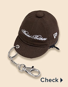  Brooks Brothers &times; New Era&reg; 9TWENTY&trade;　ミニキャップキーリングポーチ ウォルナット