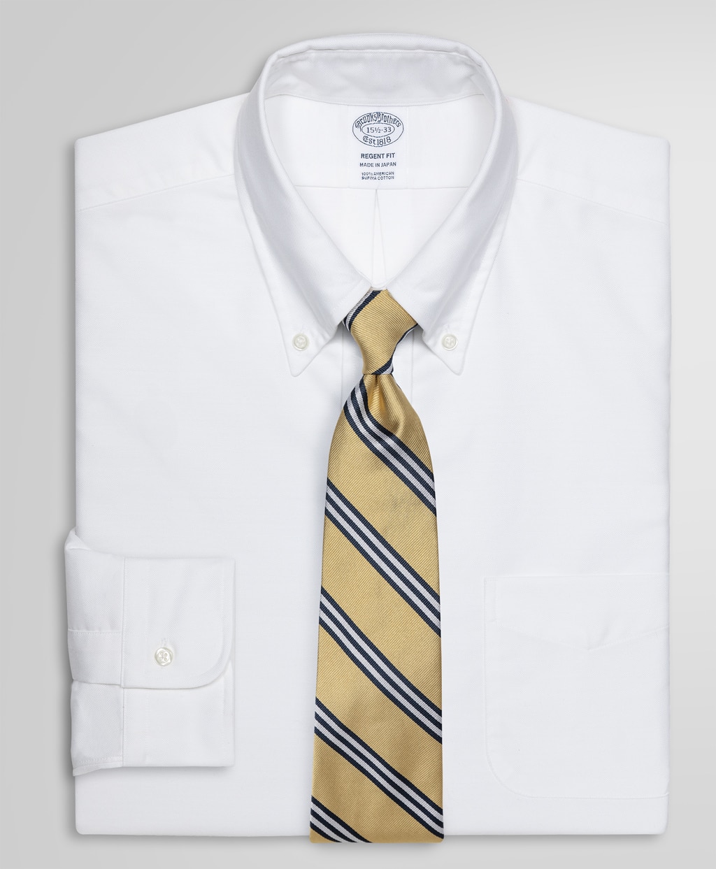 スーピマコットン　オックスフォード　ドレスシャツ　Regent Fit