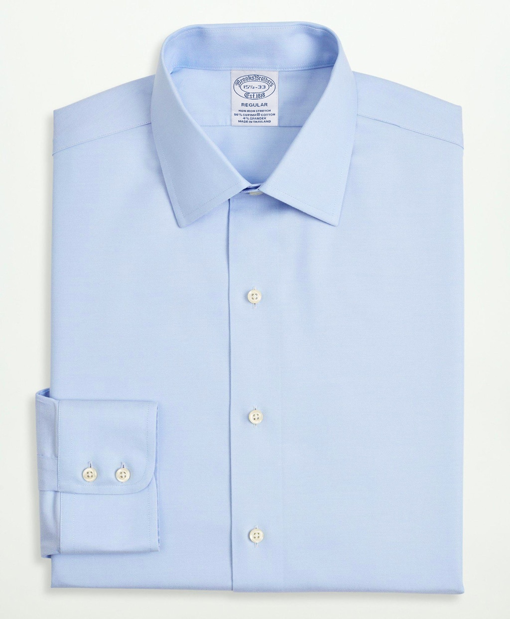 ノンアイロン　スーピマコットンストレッチ　フレンチプラケット　ドレスシャツ　Regular Fit2