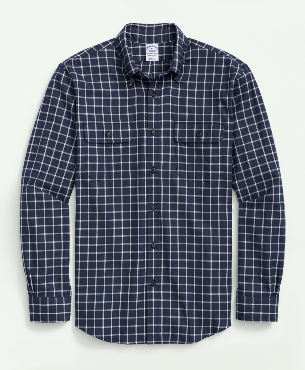 チェック　ダブルポケット　スポーツシャツ　Regular Fit