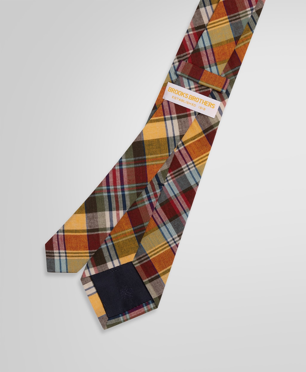 新品】Brooks Brothers コットン/シルク マドラスチェックタイ