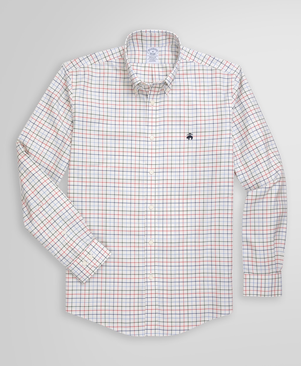 ノンアイロン　ストレッチコットンツイル　タッターソール　スポーツシャツ　Regular Fit