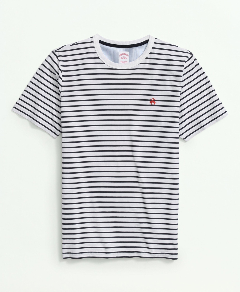 ピーチコットン　ストライプ　Tシャツ