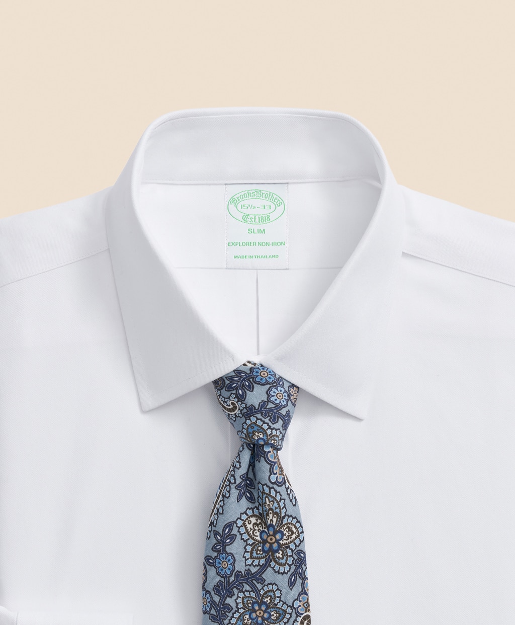 Brooks Brothers Explorer　ノンアイロン　スーピマコットンブレンド　ドレスシャツ　Slim Fit2