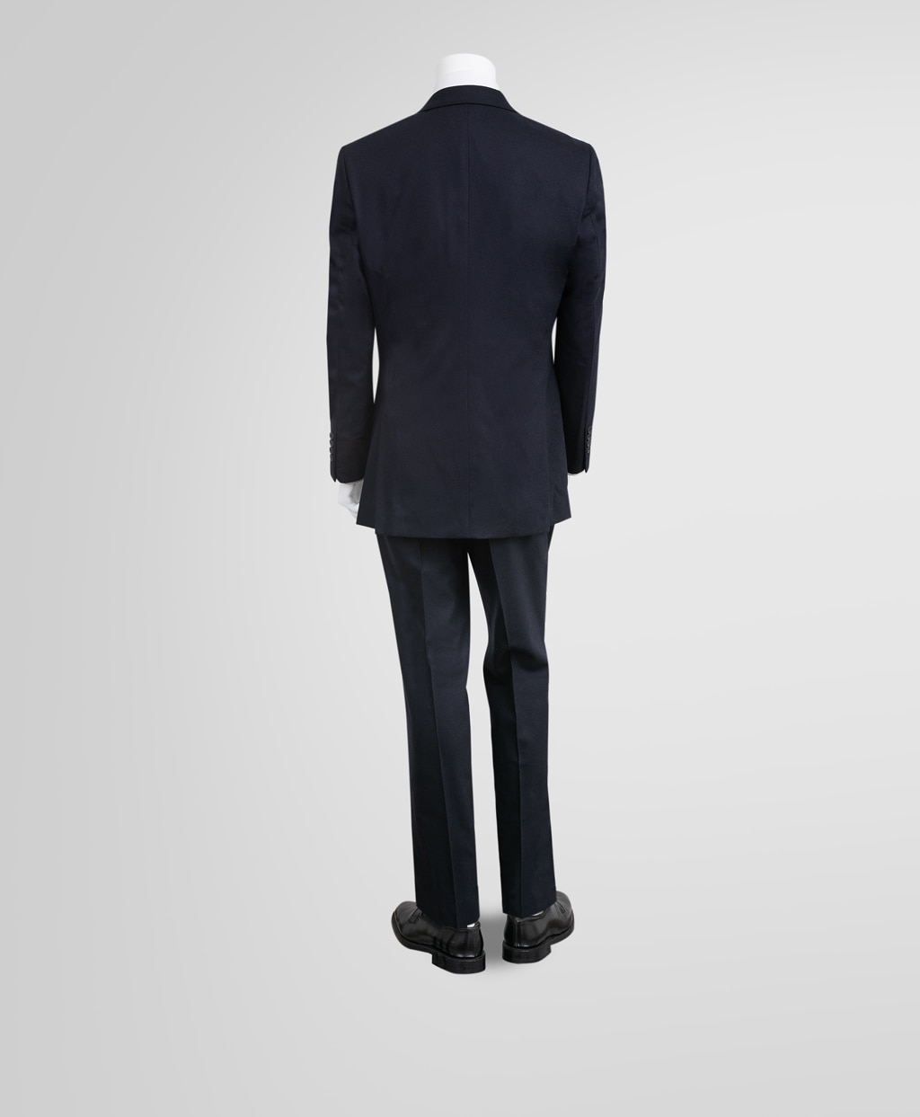 ウール/カシミヤ　フランネル　２釦スーツ　Madison3