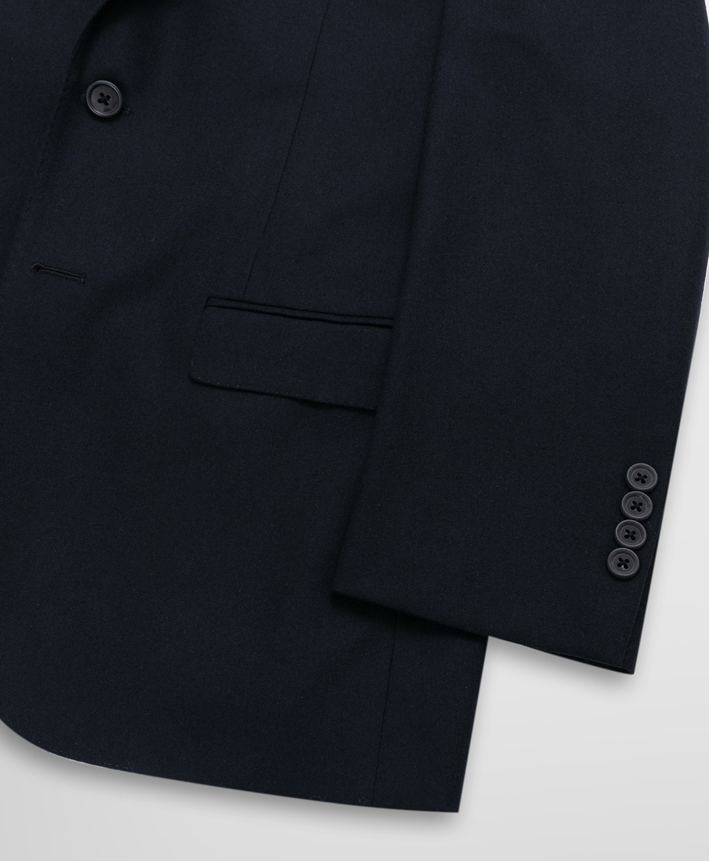 ウール/カシミヤ　フランネル　２釦スーツ　Madison4