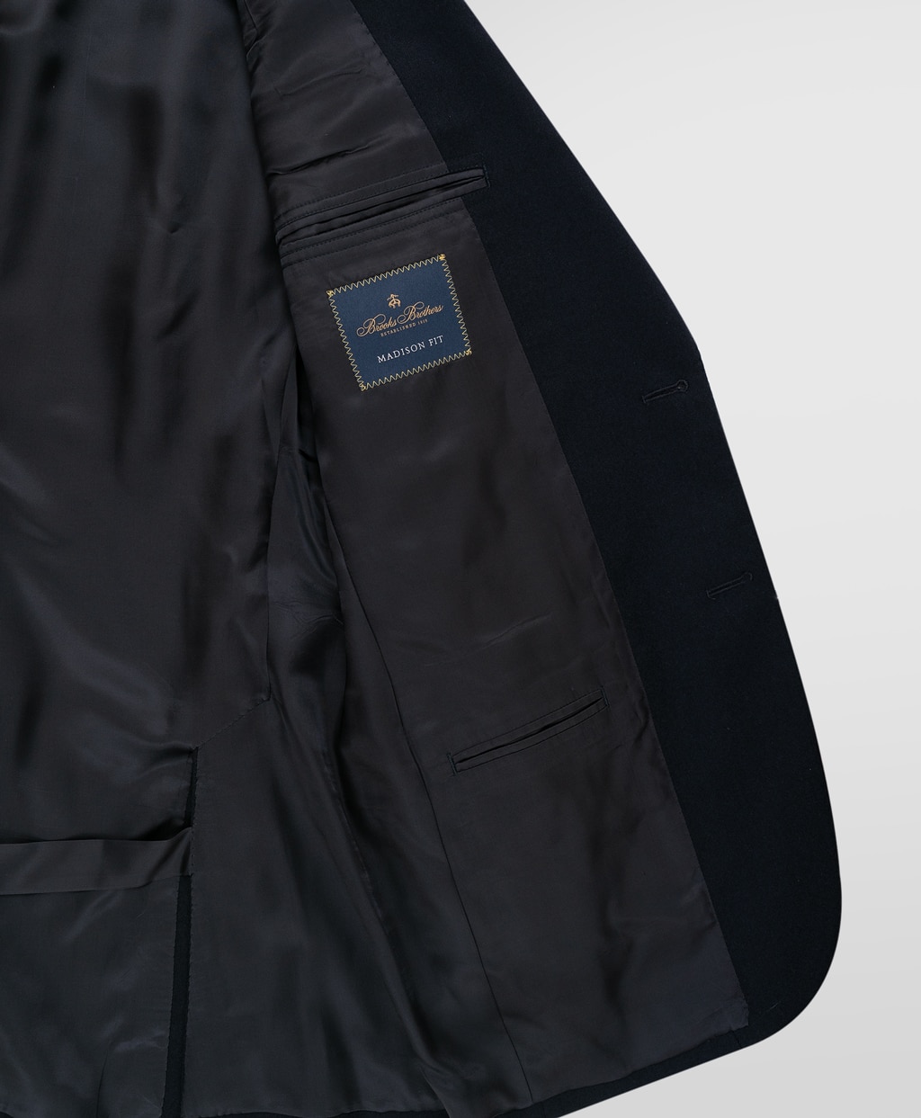 ウール/カシミヤ　フランネル　２釦スーツ　Madison7