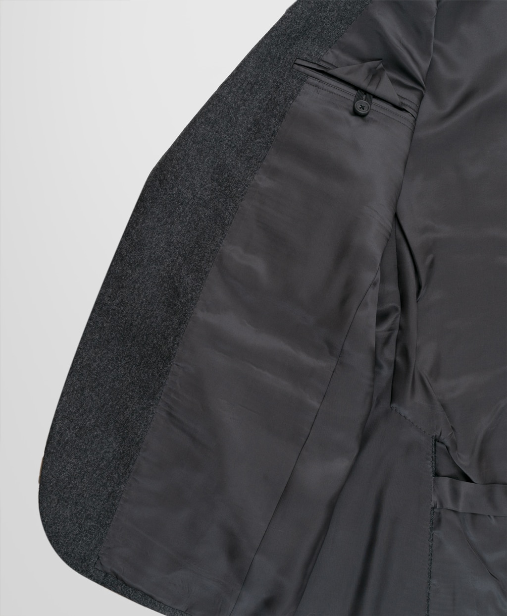 ウール/カシミヤ　フランネル　２釦スーツ　Madison6