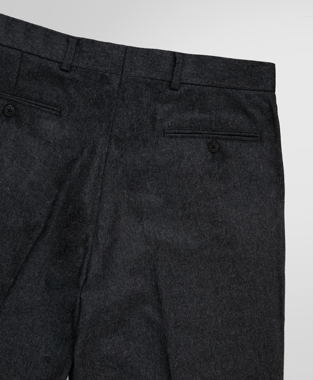 フランネル　プレーンフロント　トラウザーズ　Madison2