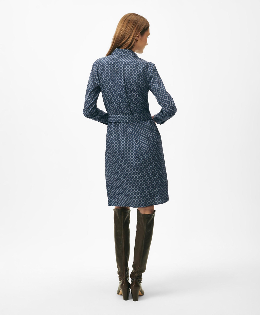 ストレッチコットン ジオメトリックプリント ベルテッド シャツドレス | Brooks Brothers Japan (ブルックス ブラザーズ ジャパン) ストレッチコットン ジオメトリックプリント ベルテッド シャツドレス | Brooks Brothers Japan (ブルックス ブラザーズ ジャパン)