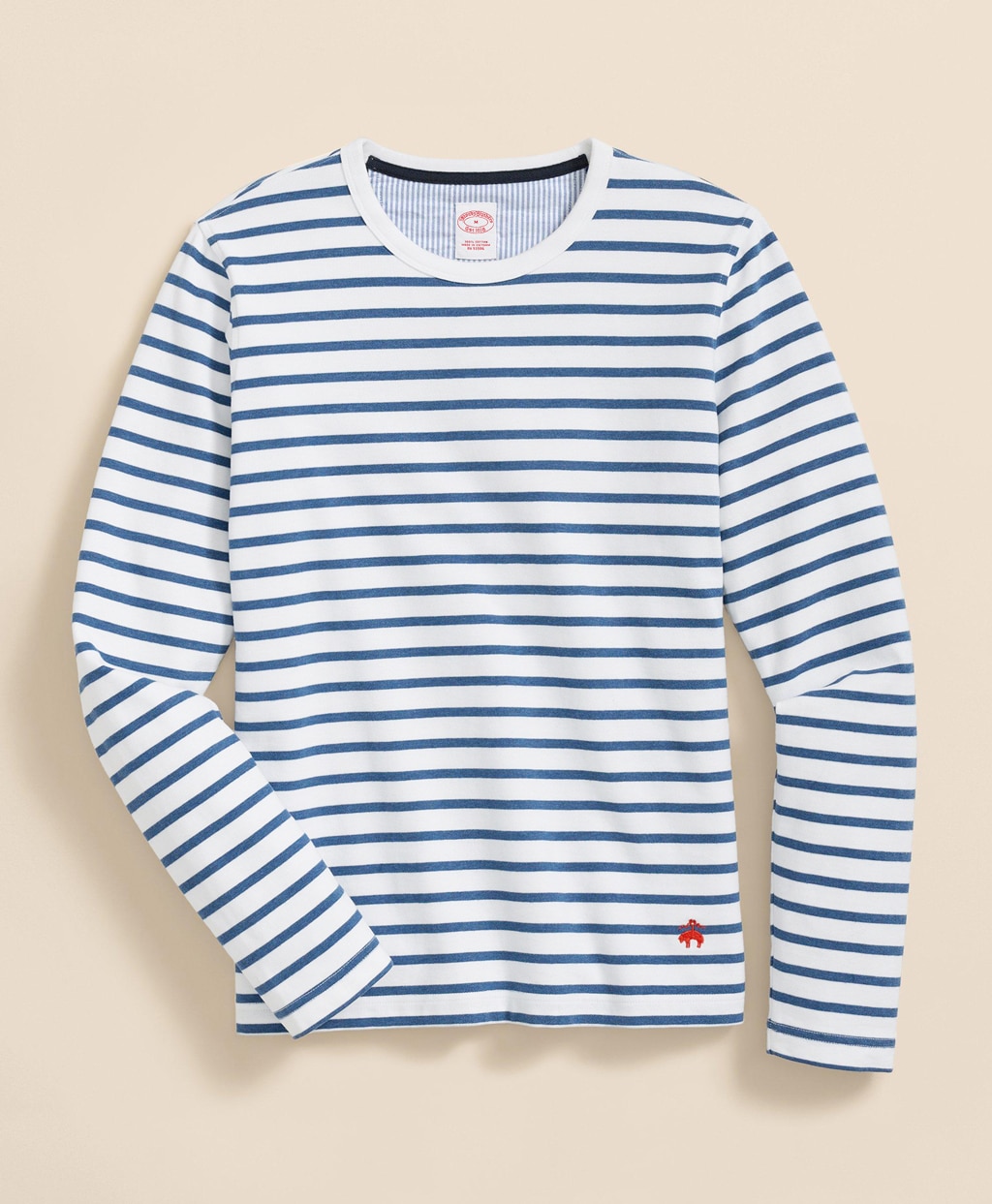 スウェードコットン　GFロゴ　マリナーストライプ　ロングスリーブTシャツ