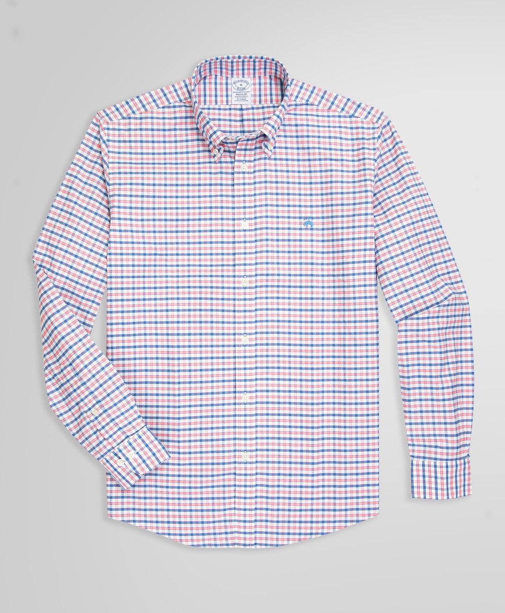 ノンアイロン　ストレッチオックスフォード　GFロゴ　チェック　スポーツシャツ　Regular Fit
