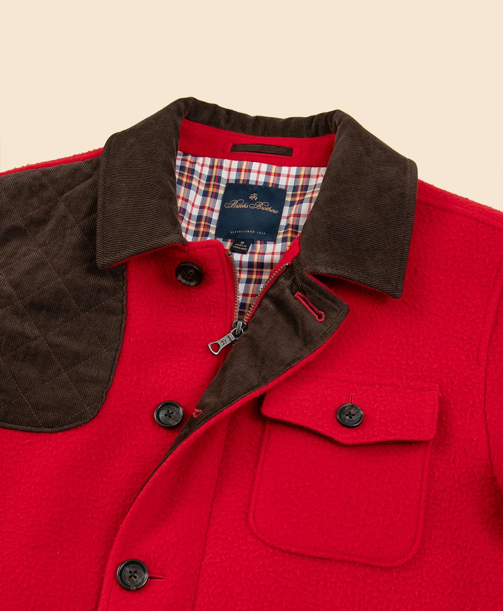 ウール／ナイロン カセンティーノ ハンティングジャケット