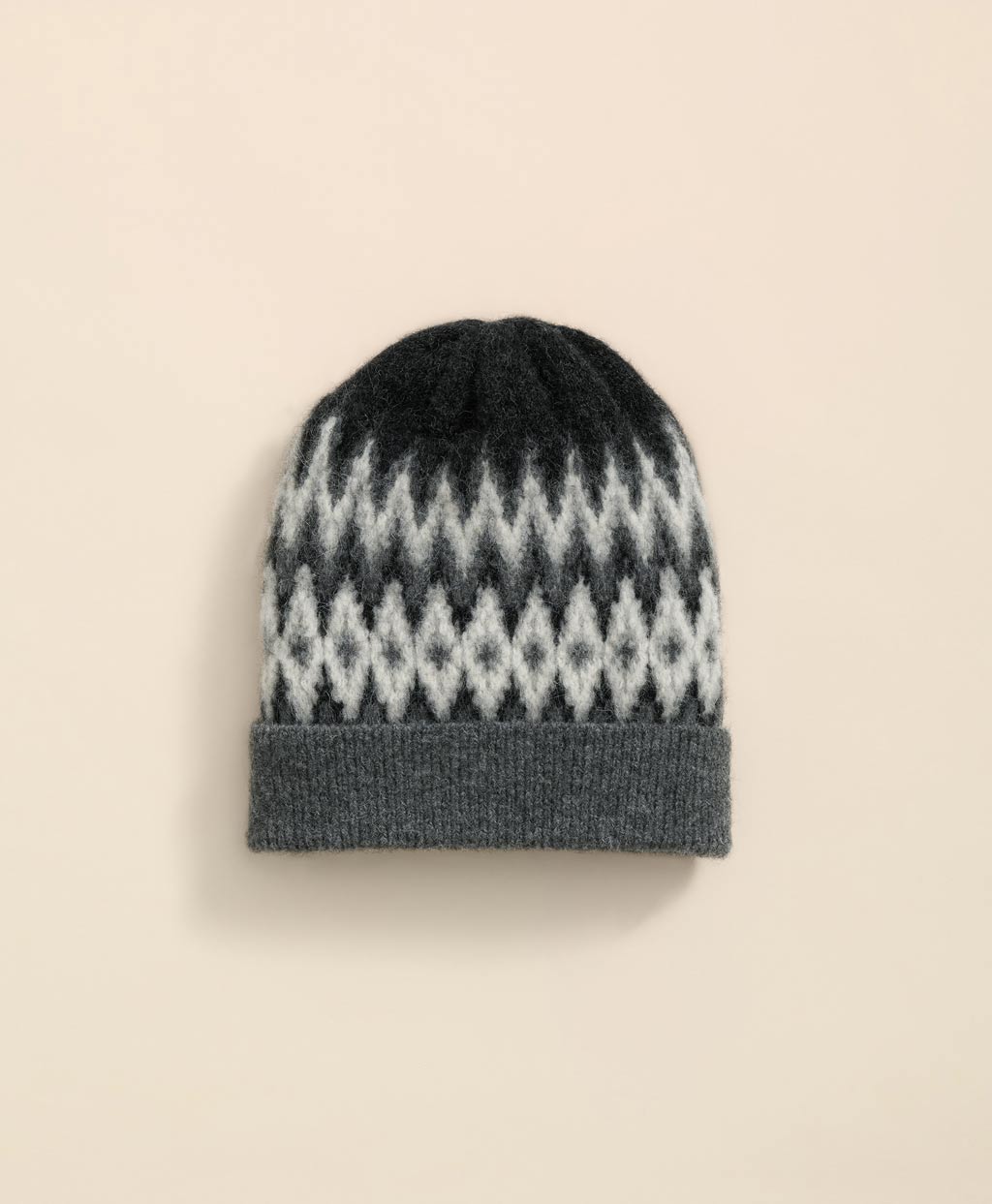 アルパカ/ウール フェアアイル ニットキャップ1