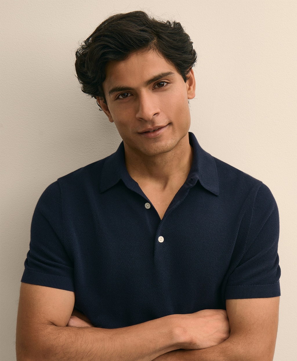 スーピマコットン　ストレッチピケ　ショートスリーブ　ポロセーター2