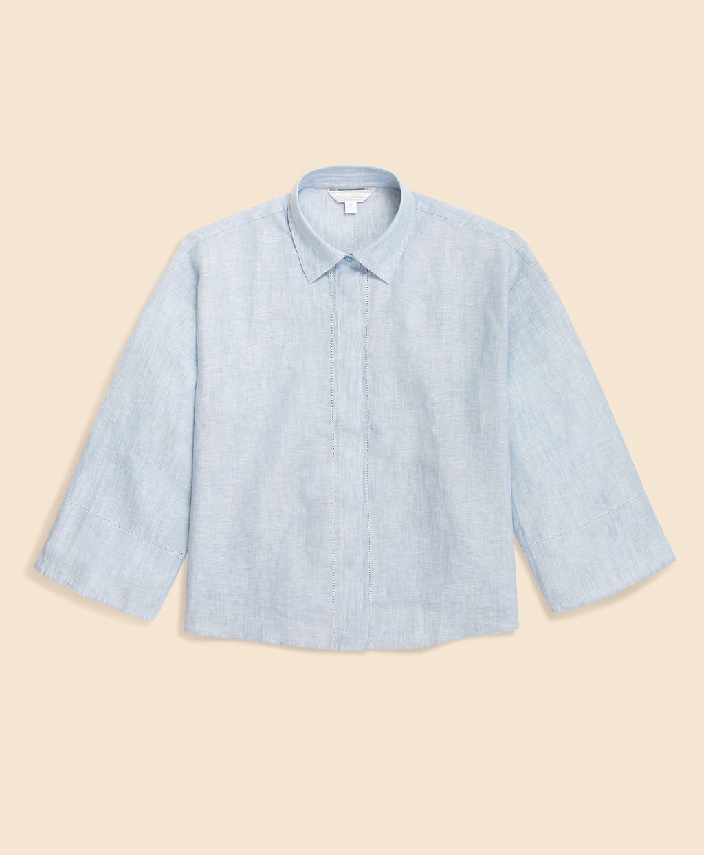 アイリッシュリネン　リラックスフィット　ワイドスリーブ　クロップドシャツ5