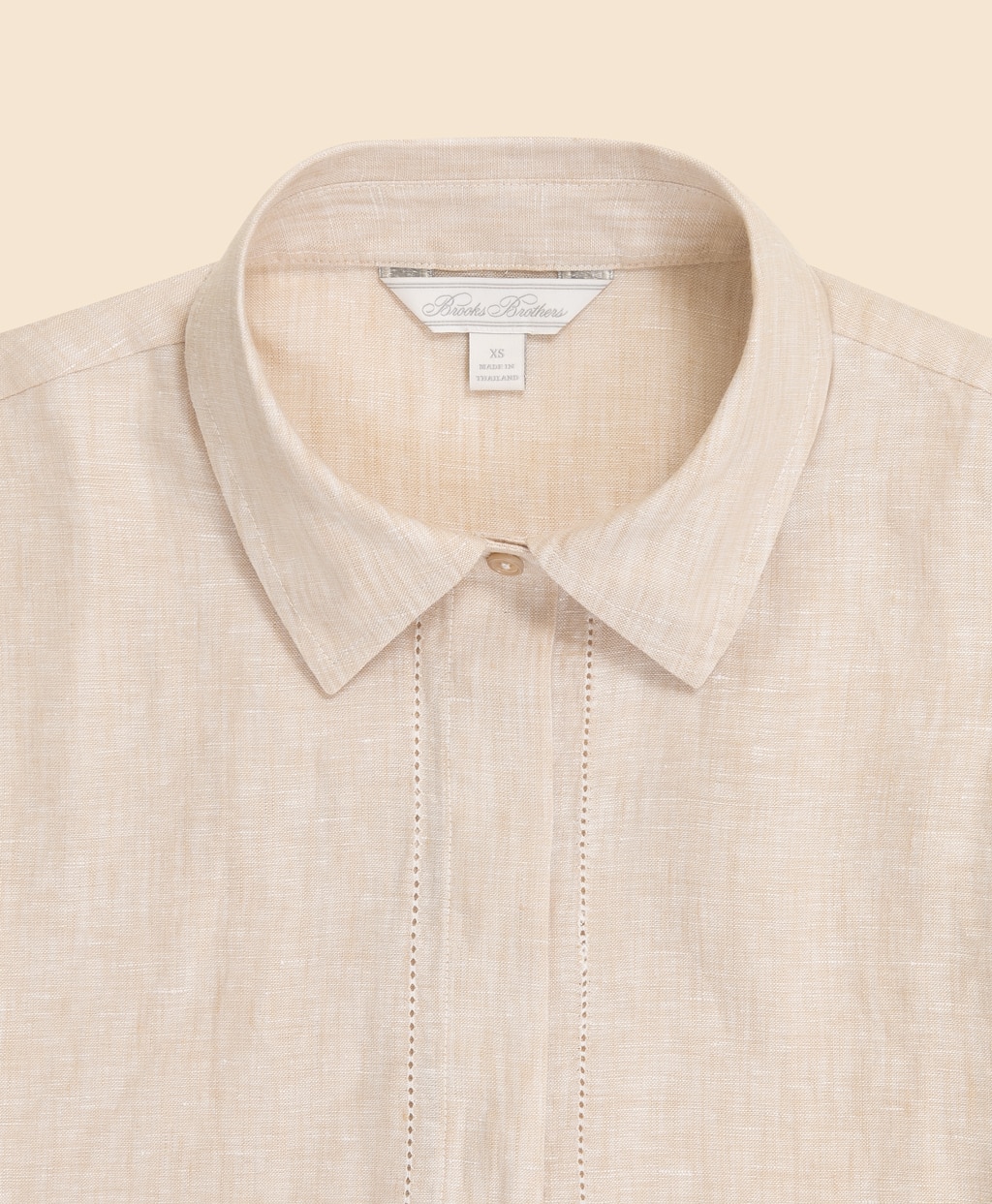 アイリッシュリネン　リラックスフィット　ワイドスリーブ　クロップドシャツ2