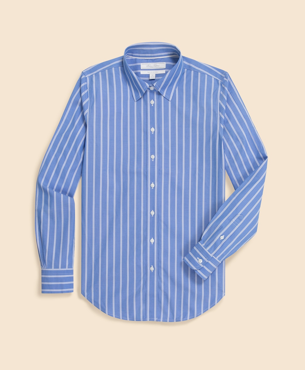 ノンアイロン　スーピマコットンストレッチ　ストライプ　ドレスシャツ　Classic Fit1