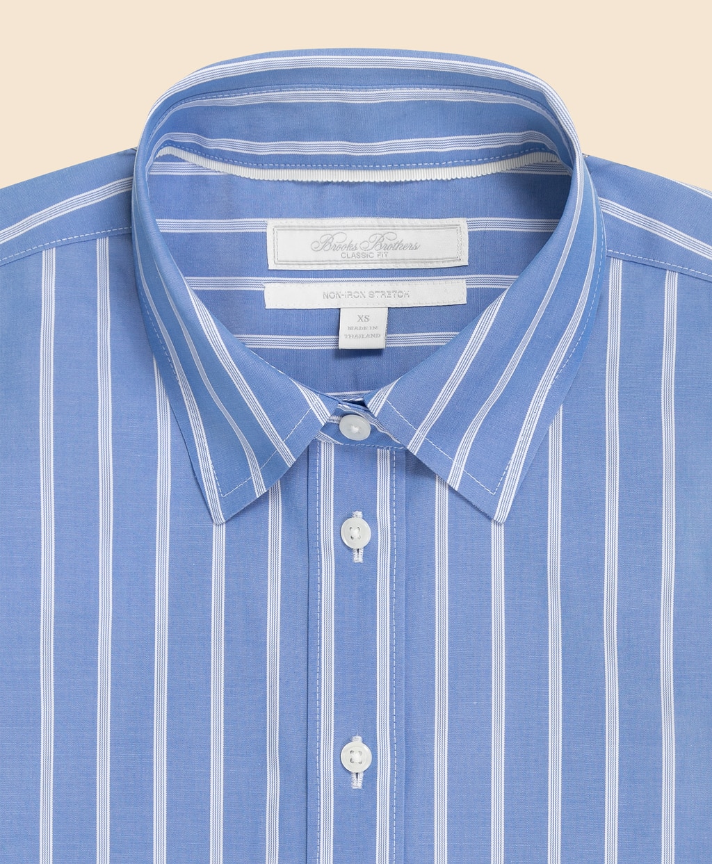ノンアイロン　スーピマコットンストレッチ　ストライプ　ドレスシャツ　Classic Fit2