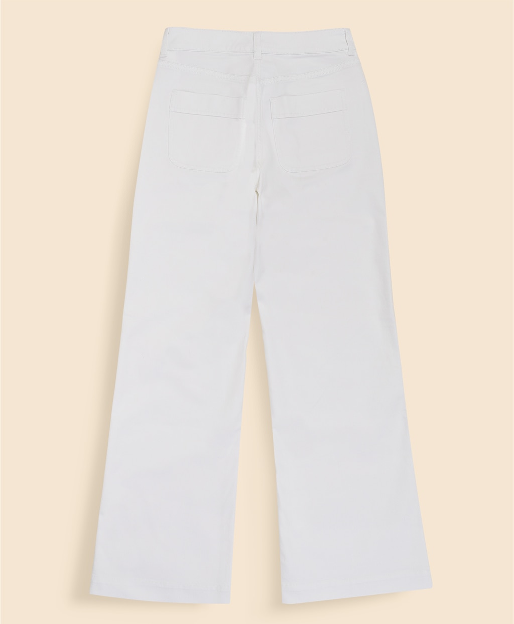 コットンブレンド　フロントパッチポケット　フレアレッグ　デニムパンツ2