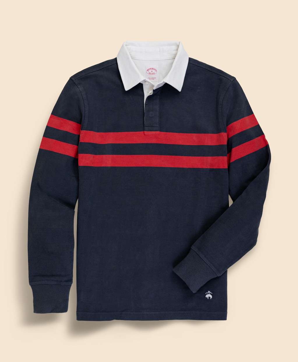コットンジャージー　GFロゴ　チェストストライプ　ラグビーシャツ1