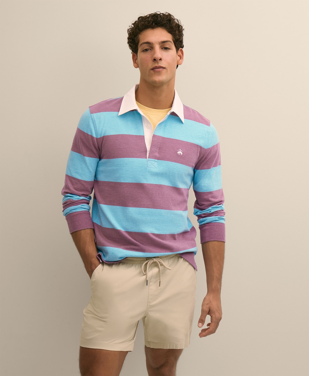 コットンジャージー　GFロゴ　ラグビーシャツ1