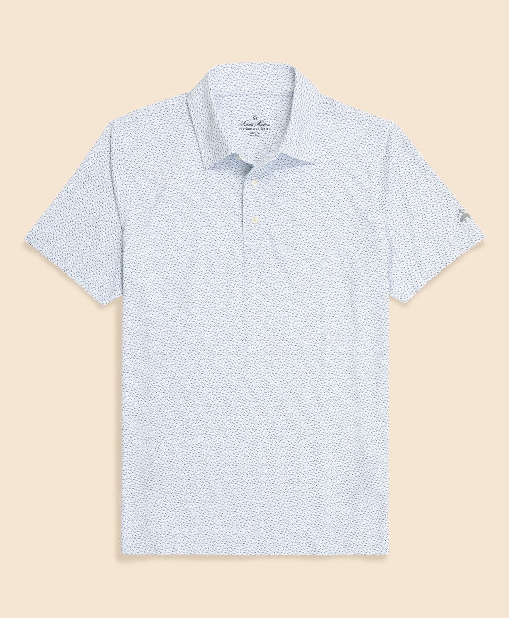 Performance Series　ポリエステルブレンド　ストレッチジャージー　メッシュプリント　ゴルフポロシャツ1