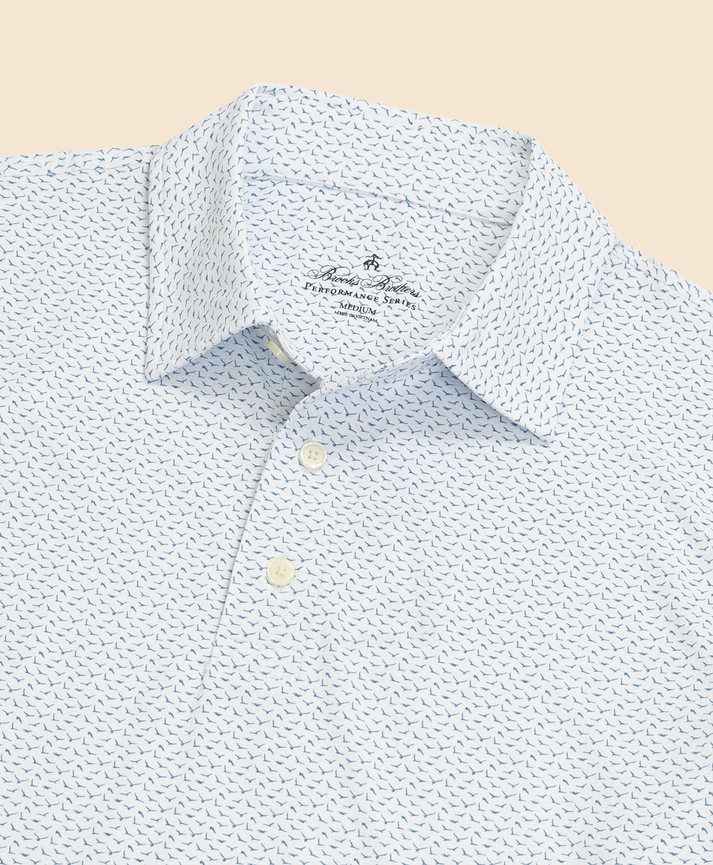 Performance Series　ポリエステルブレンド　ストレッチジャージー　メッシュプリント　ゴルフポロシャツ2