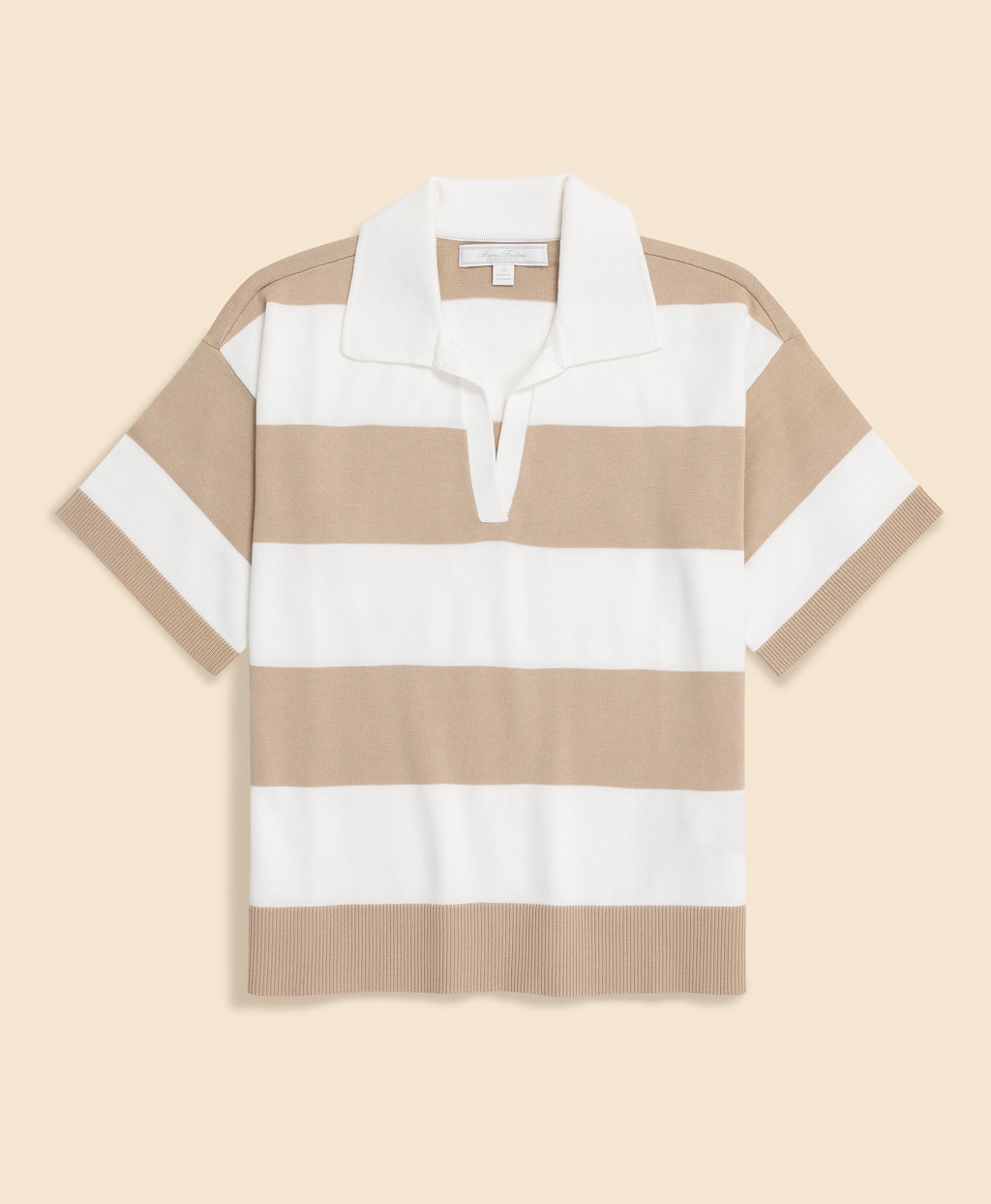 スーピマコットン　ラグビーストライプ　ショートスリーブ　ポロセーター5