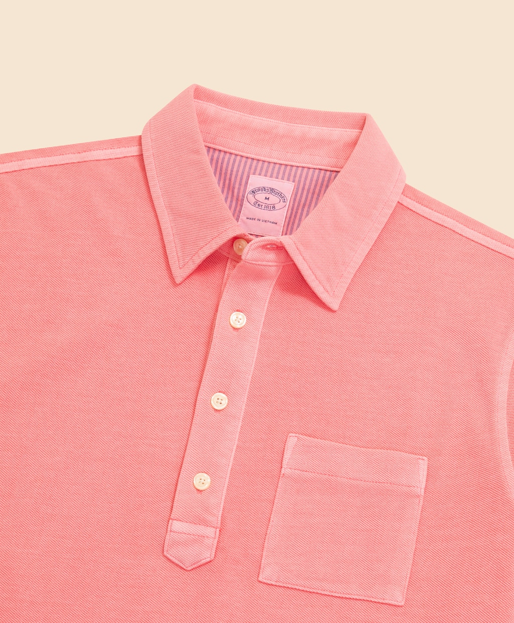 コットンストレッチピケ　GFロゴ　ガーメントダイ　ポロシャツ2