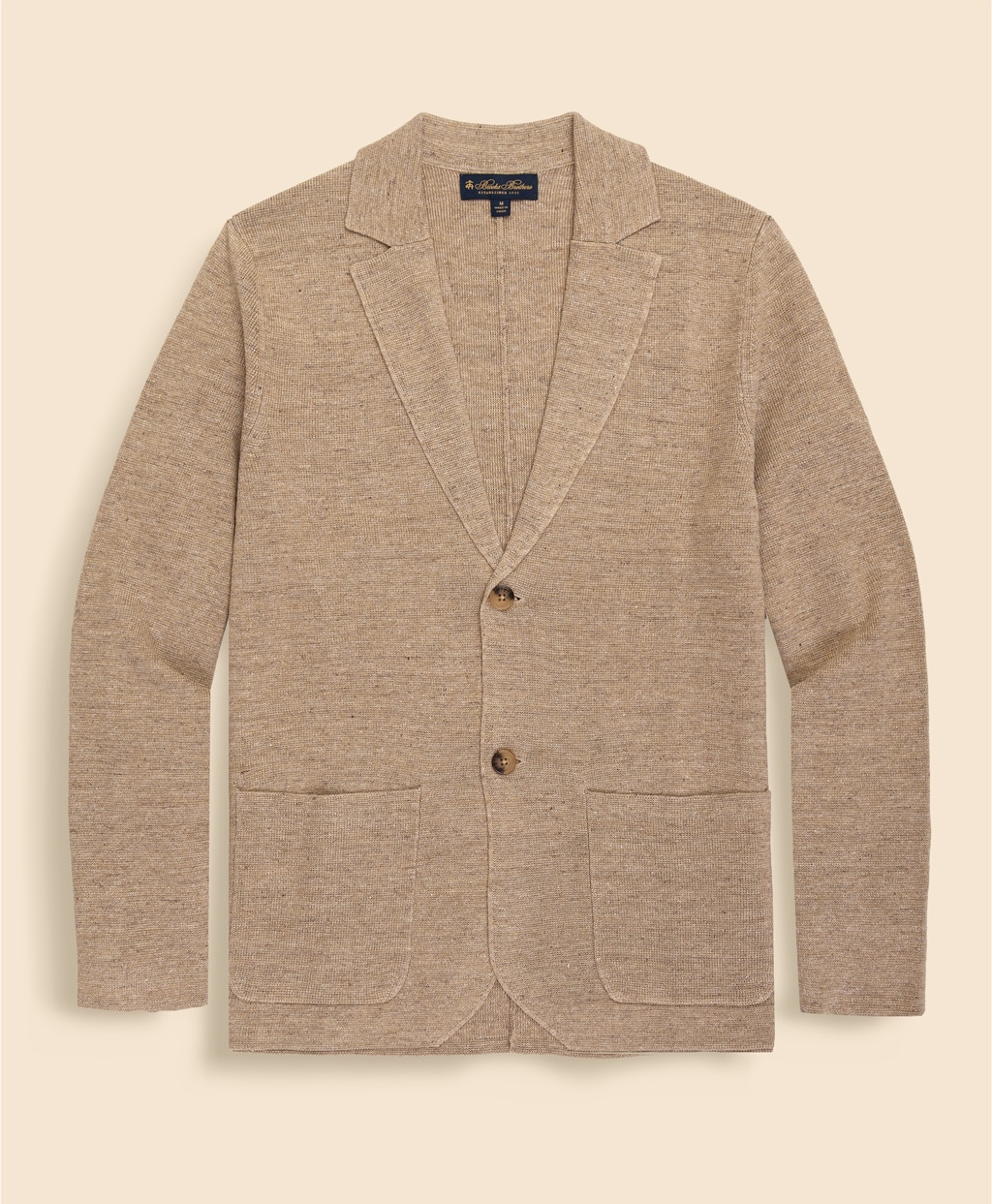 リネン/コットン　ニットジャケット1