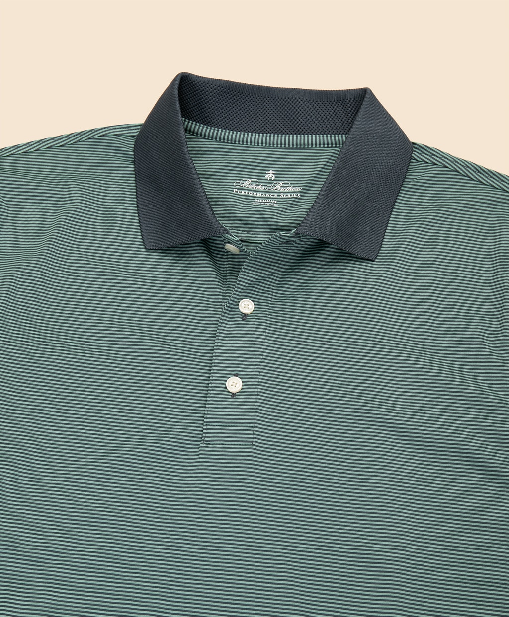 Performance Series　ポリエステルブレンド　ストレッチジャージー　マイクロストライプ　ゴルフポロシャツ2