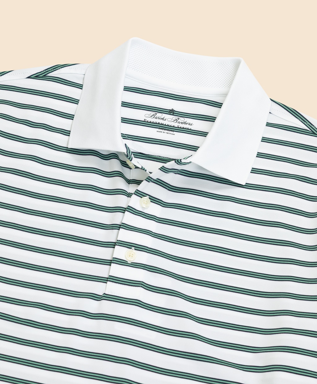 Performance Series　ポリエステルブレンド　ストレッチジャージー　BB#1ストライプ　ゴルフポロシャツ2