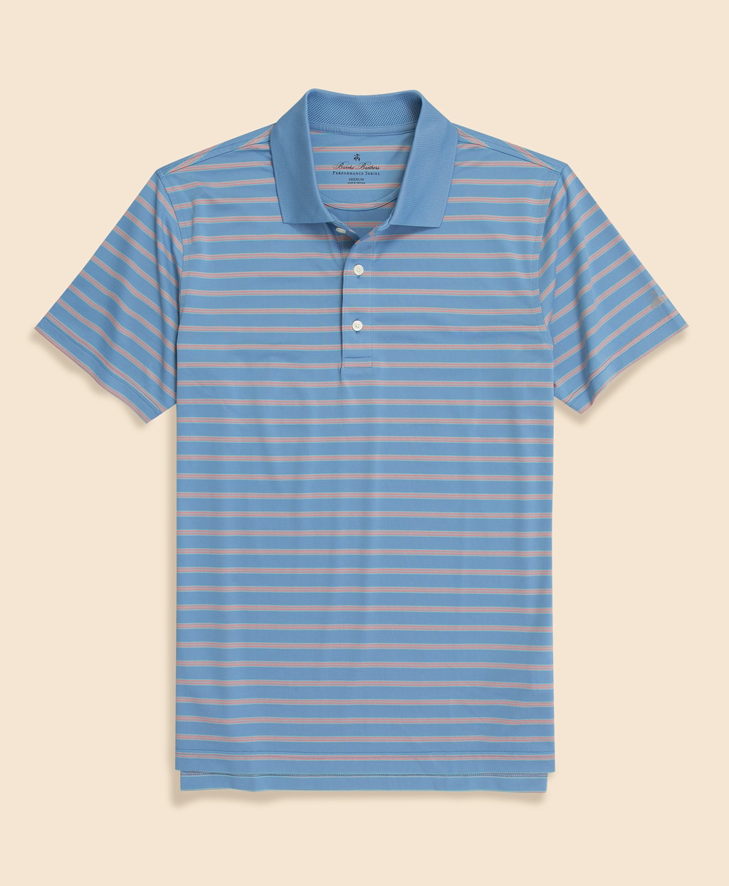 Performance Series　ポリエステルブレンド　ストレッチジャージー　BB#1ストライプ　ゴルフポロシャツ1