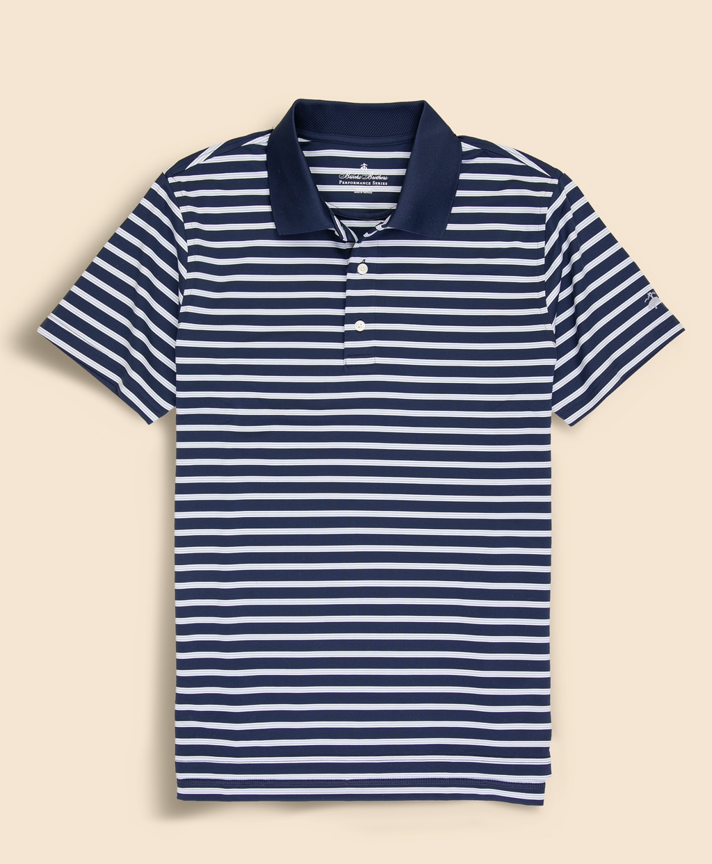 Performance Series　ポリエステルブレンド　ストレッチジャージー　BB#1ストライプ　ゴルフポロシャツ1