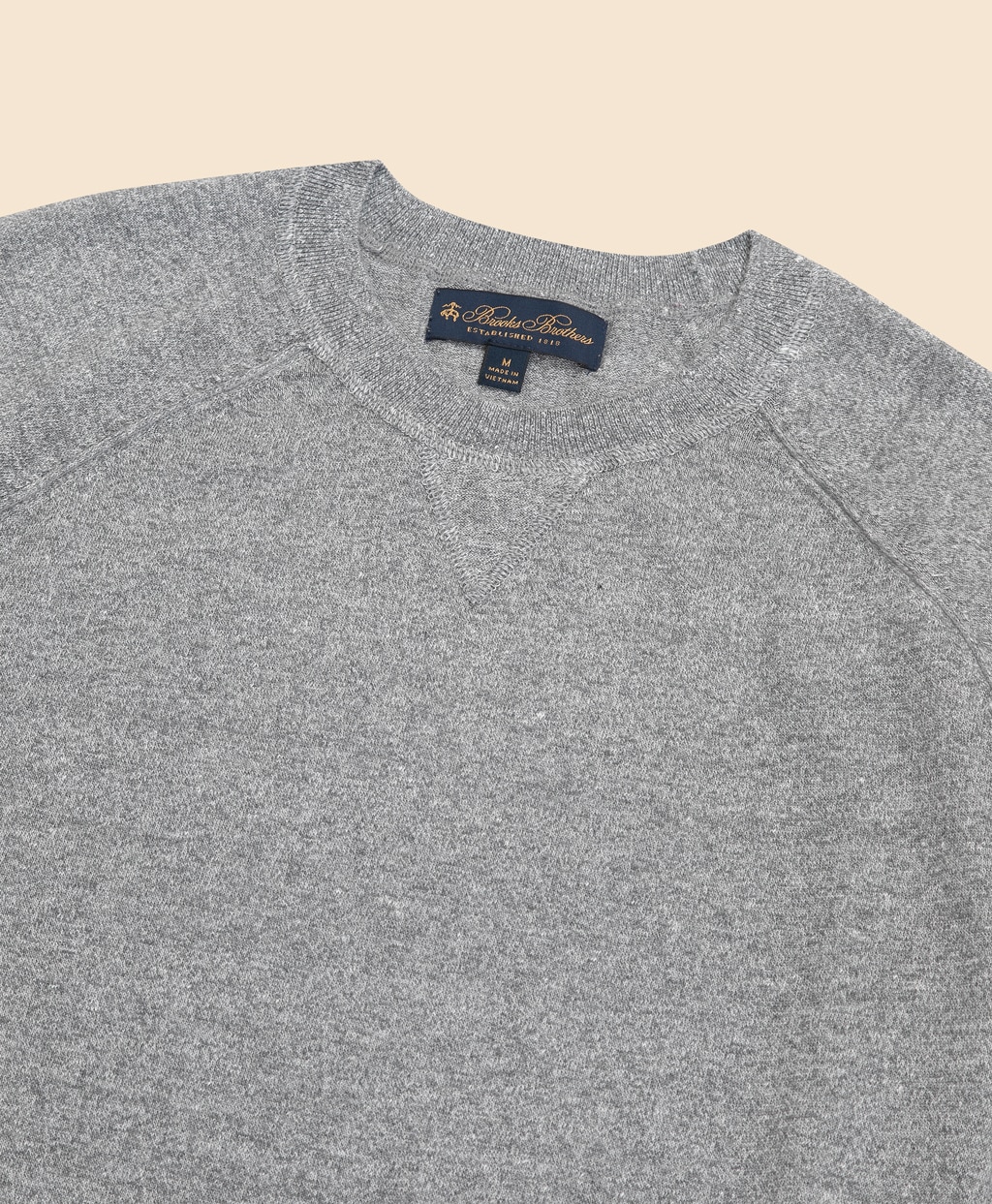 リネンブレンド　ラグランスリーブ　クルーネックセーター2