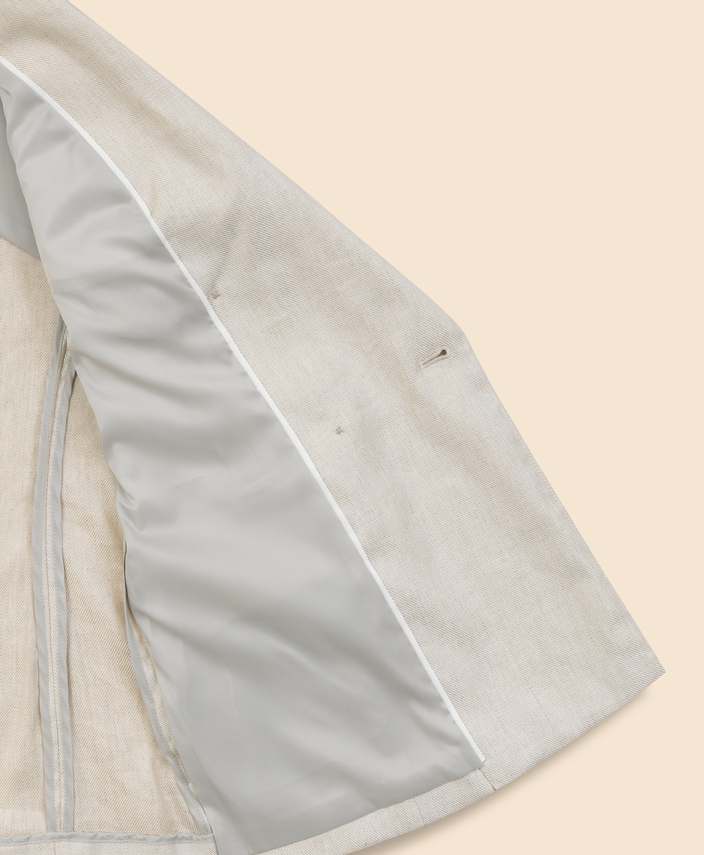 リネンブレンド　ダブル４ボタン　ピークトラペル　ジャケット8