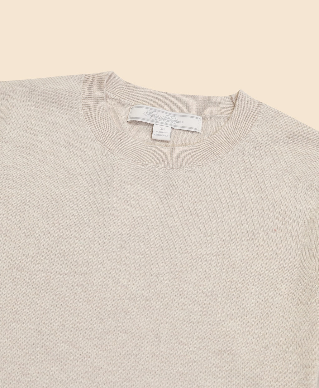 スーピマコットン　クルーネック　ショートスリーブセーター2