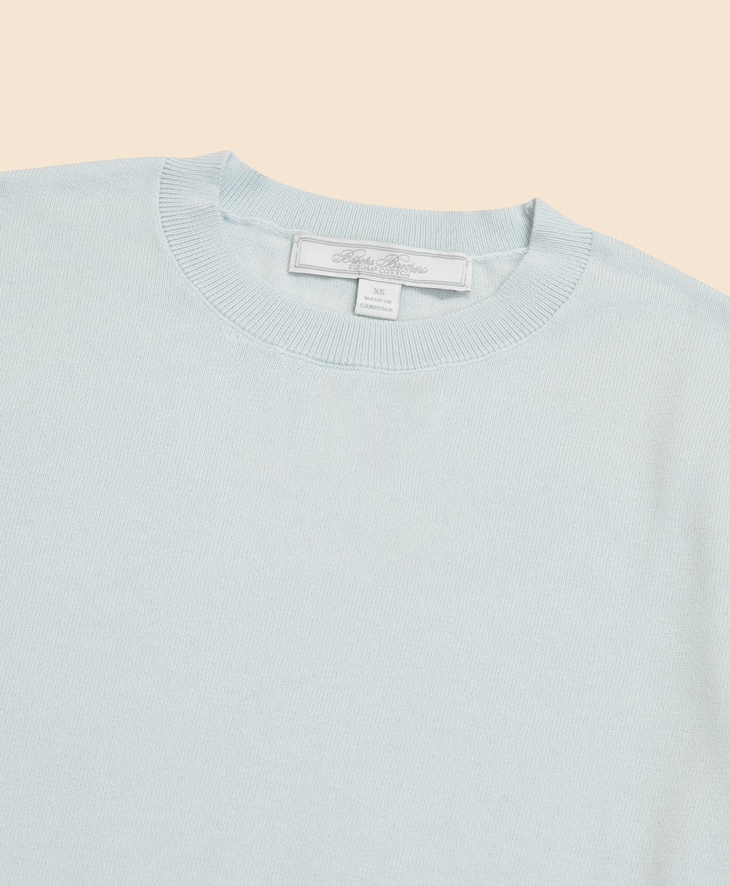 スーピマコットン　クルーネック　ショートスリーブセーター2