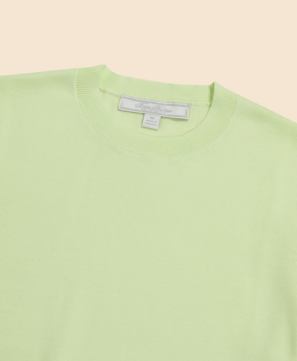 スーピマコットン　クルーネック　ショートスリーブセーター2