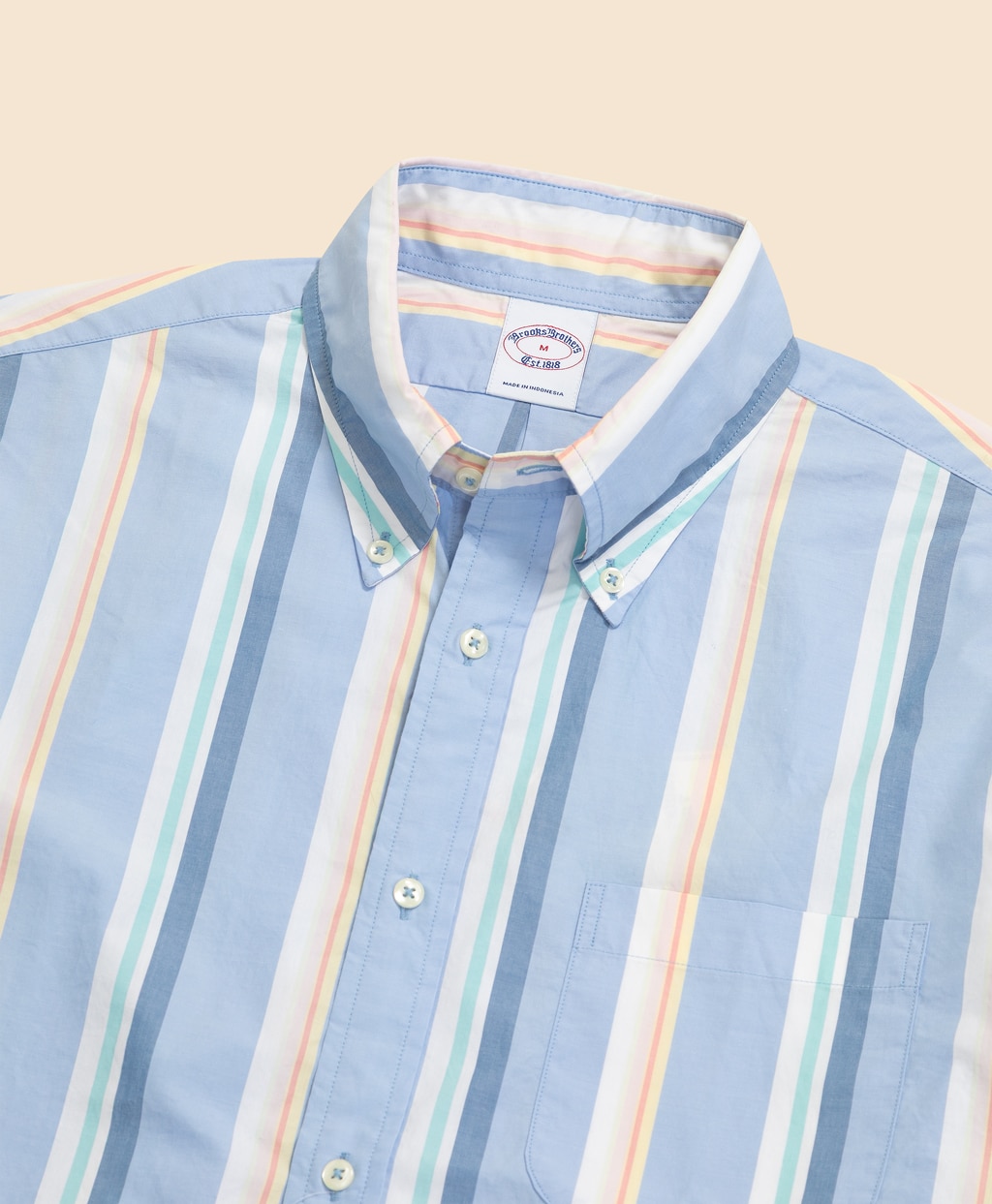 コットンポプリン　ストライプ　ショートスリーブ　フライデーシャツ2