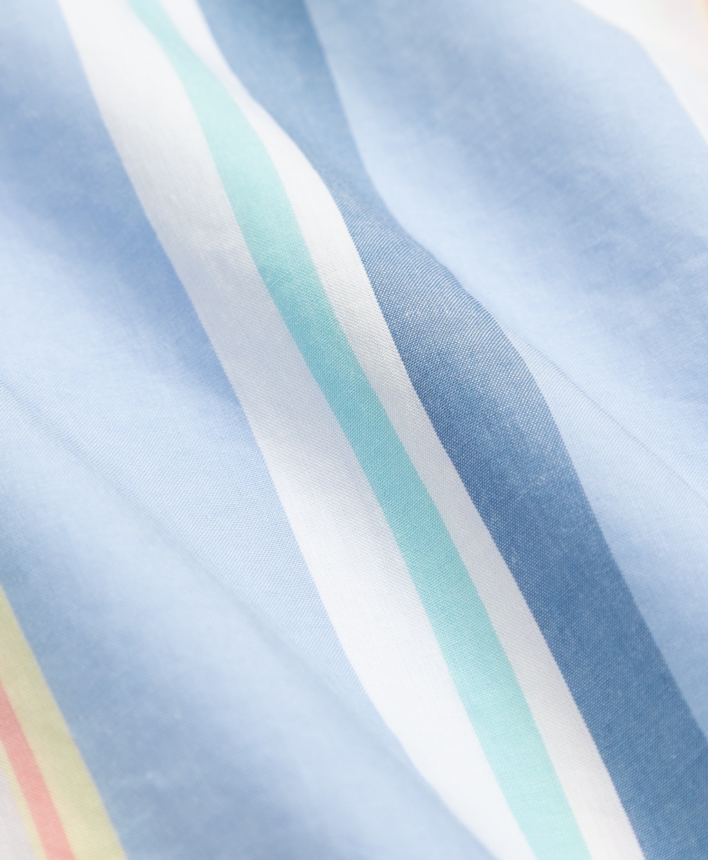 コットンポプリン　ストライプ　ショートスリーブ　フライデーシャツ3